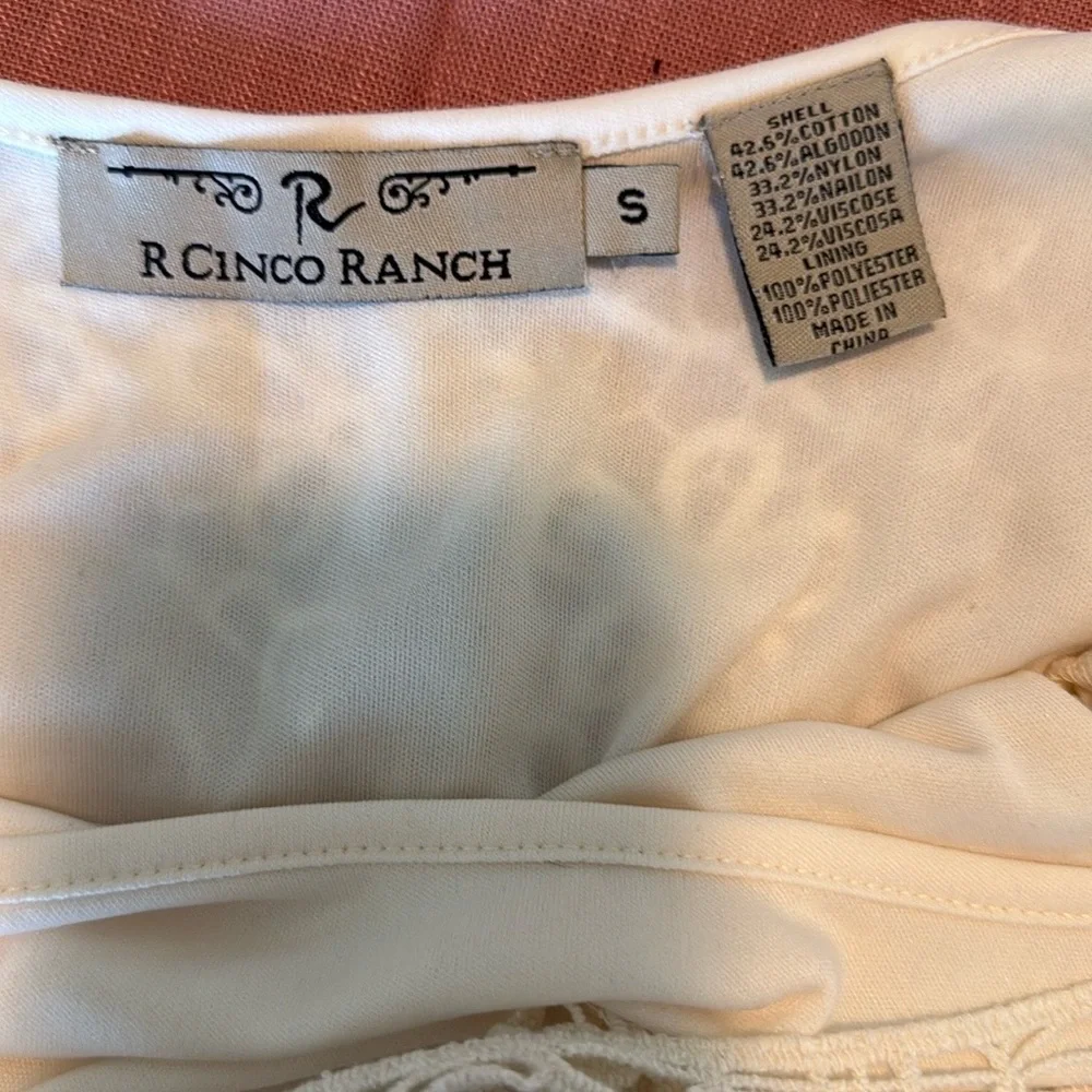 Cream Maxi Dress with Delicate Lace - Picture 2 of 4